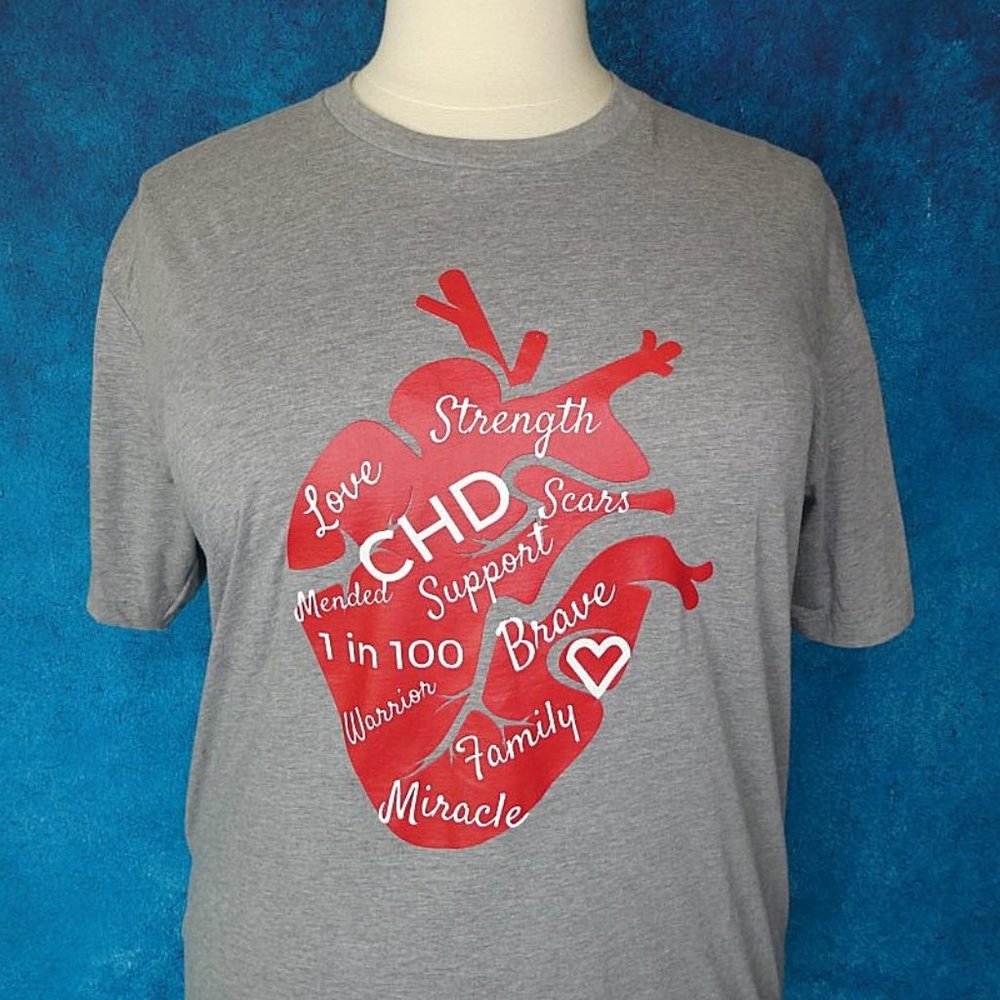 Next Level Congenital Heart Defect Tee Size XL